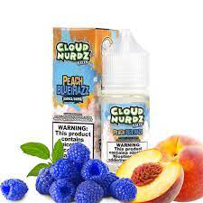 CLOUD NURDZ PEACH BLUE RASPBERRY ICED NIC SALT