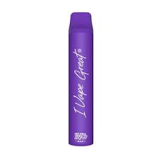 IVG BAR MAX ALOE GRAPE ICE DISPOSABLE VAPE 3000 PUFFS
