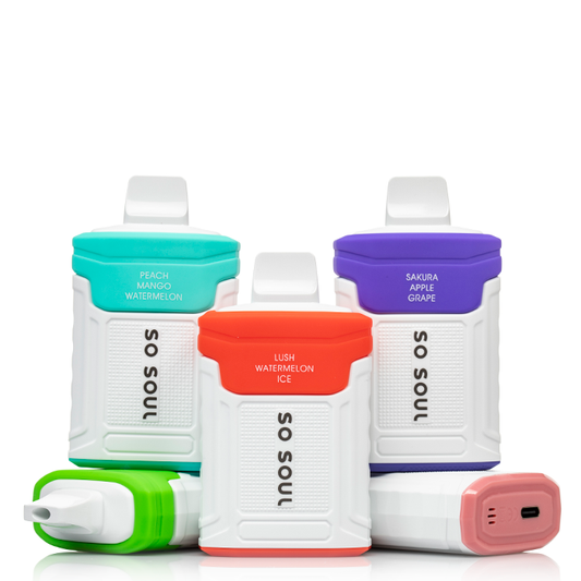 SO SOUL 6000 PUFFS BOX DISPOSABLE RECHARGEABLE