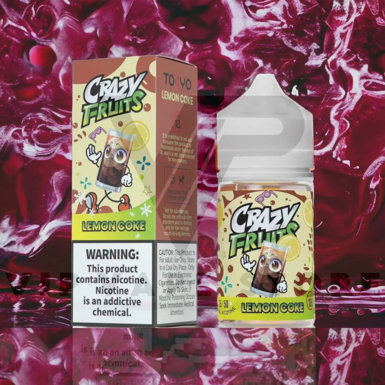 TOKYO CRAZY FRUITS LEMON COKE 30ML NIC SALT