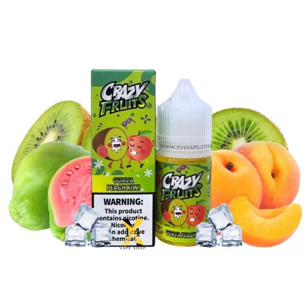 TOKYO CRAZY FRUIT SERIES GUAVA PEACH KIWI ICE NIC SALT 30ML