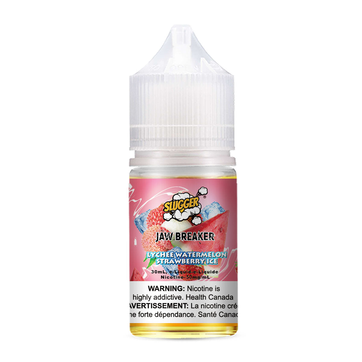 SLUGGER JAW BREAKER LYCHEE WATERMELON STRAWBERRY ICE 30ML