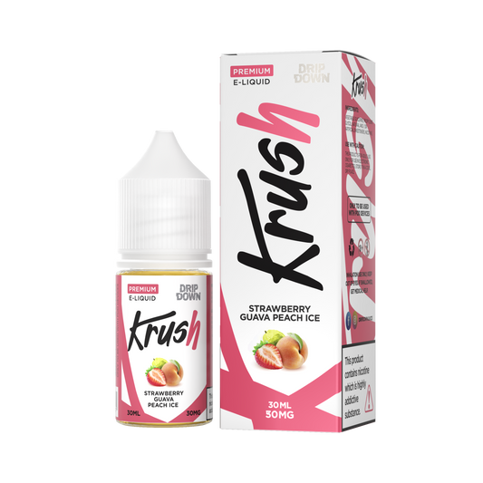 KRUSH BY DRIP DOWN STRAWBERRY GUAVA PEACH ICE 30ML