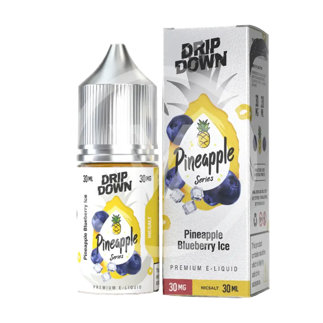 DRIP DOWN PINEAPPLE SERIES PINEAPPLE BLUEBERRY ICE 30ML NIC SALT