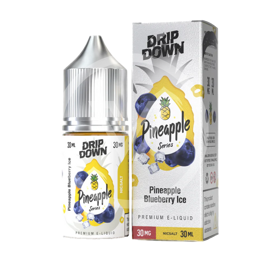 DRIP DOWN PINEAPPLE SERIES PINEAPPLE BLUEBERRY ICE 30ML NIC SALT