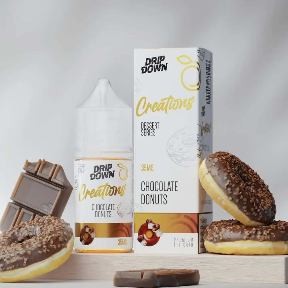 DRIP DOWN CREATIONS CHOCOLATE DONUT 30ML NIC SALT
