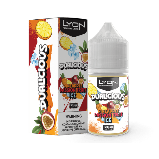 LYON DUALICIOUS PINEAPPLE PASISONFRUIT 30ML NIC SALT