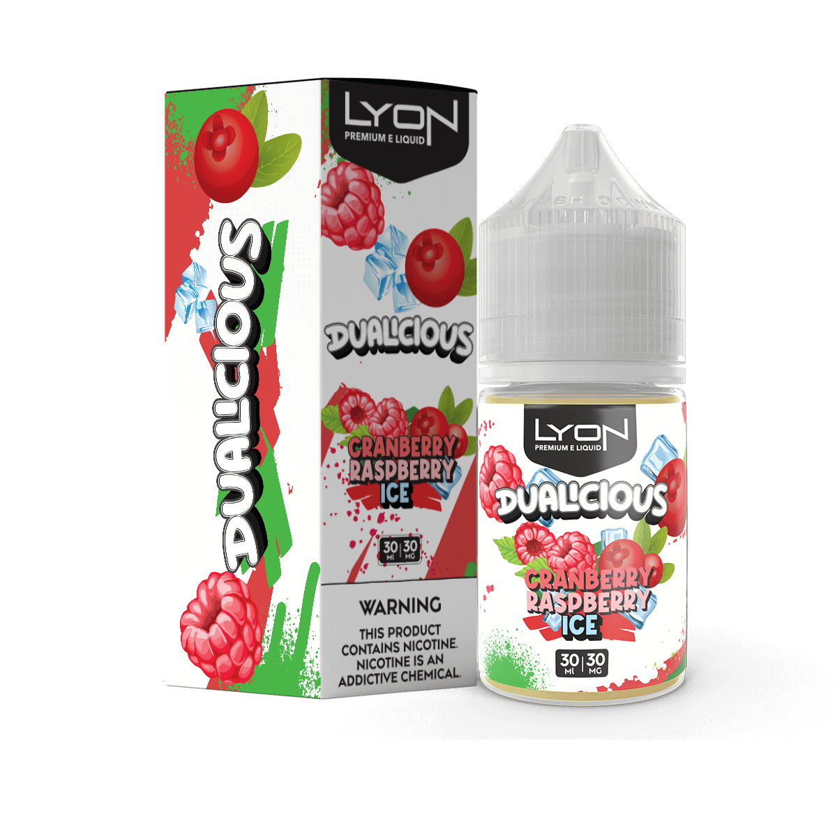 LYON DUALICIOUS CRANBERRY RASPBERRY 30ML NIC SALT