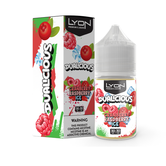 LYON DUALICIOUS CRANBERRY RASPBERRY 30ML NIC SALT