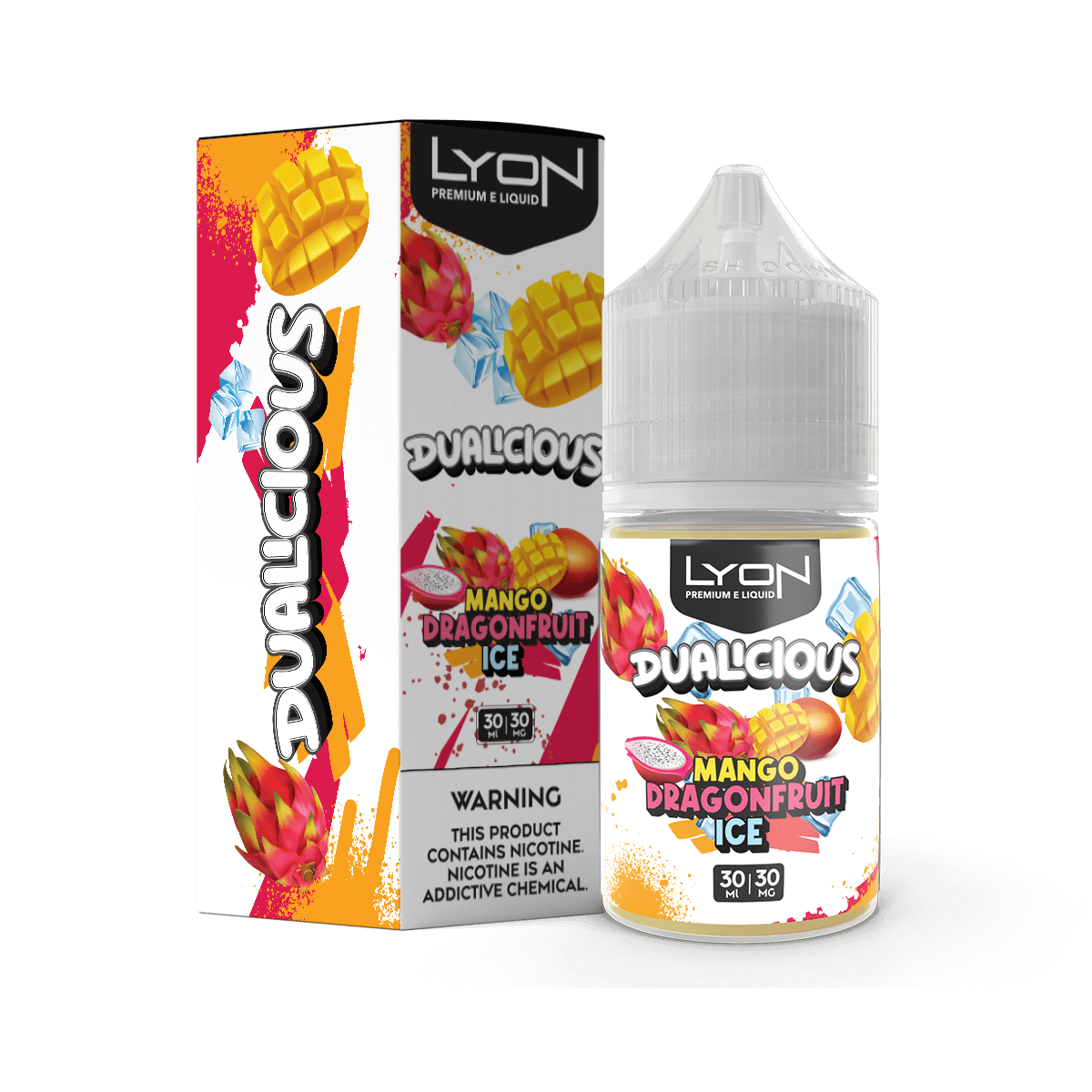 LYON DUALICIOUS MANGO DRAGONFRUIT 30ML NIC SALT