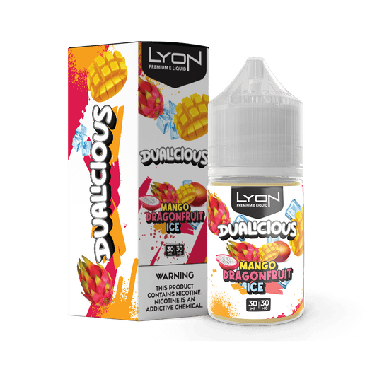 LYON DUALICIOUS MANGO DRAGONFRUIT 30ML NIC SALT