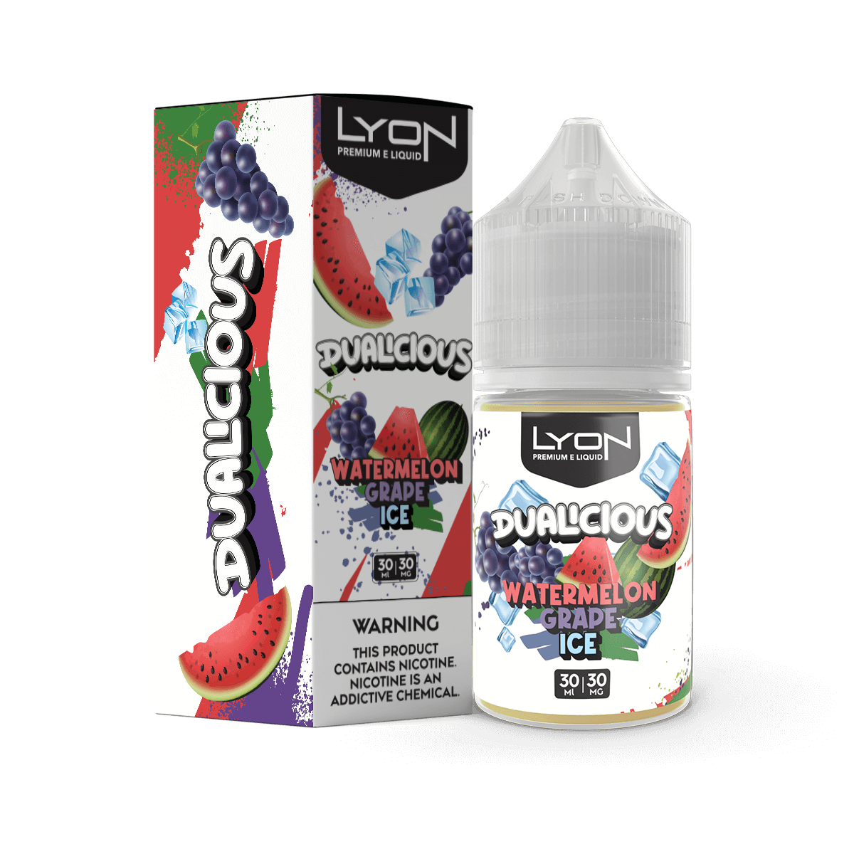 LYON DUALICIOUS WATERMELON GRAPE 30ML NIC SALT