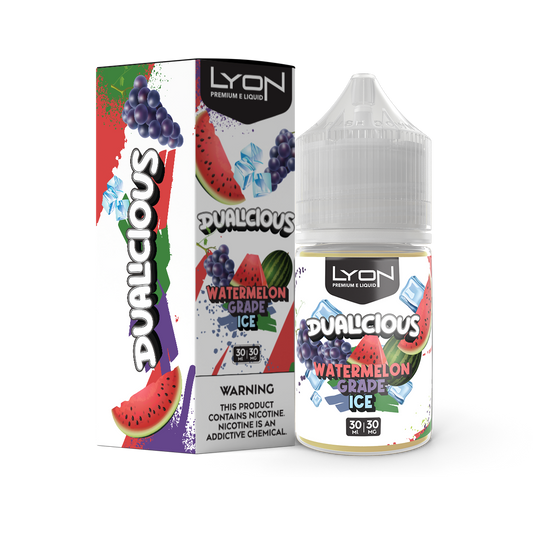 LYON DUALICIOUS WATERMELON GRAPE 30ML NIC SALT