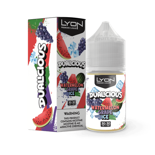 LYON DUALICIOUS WATERMELON GRAPE 30ML NIC SALT