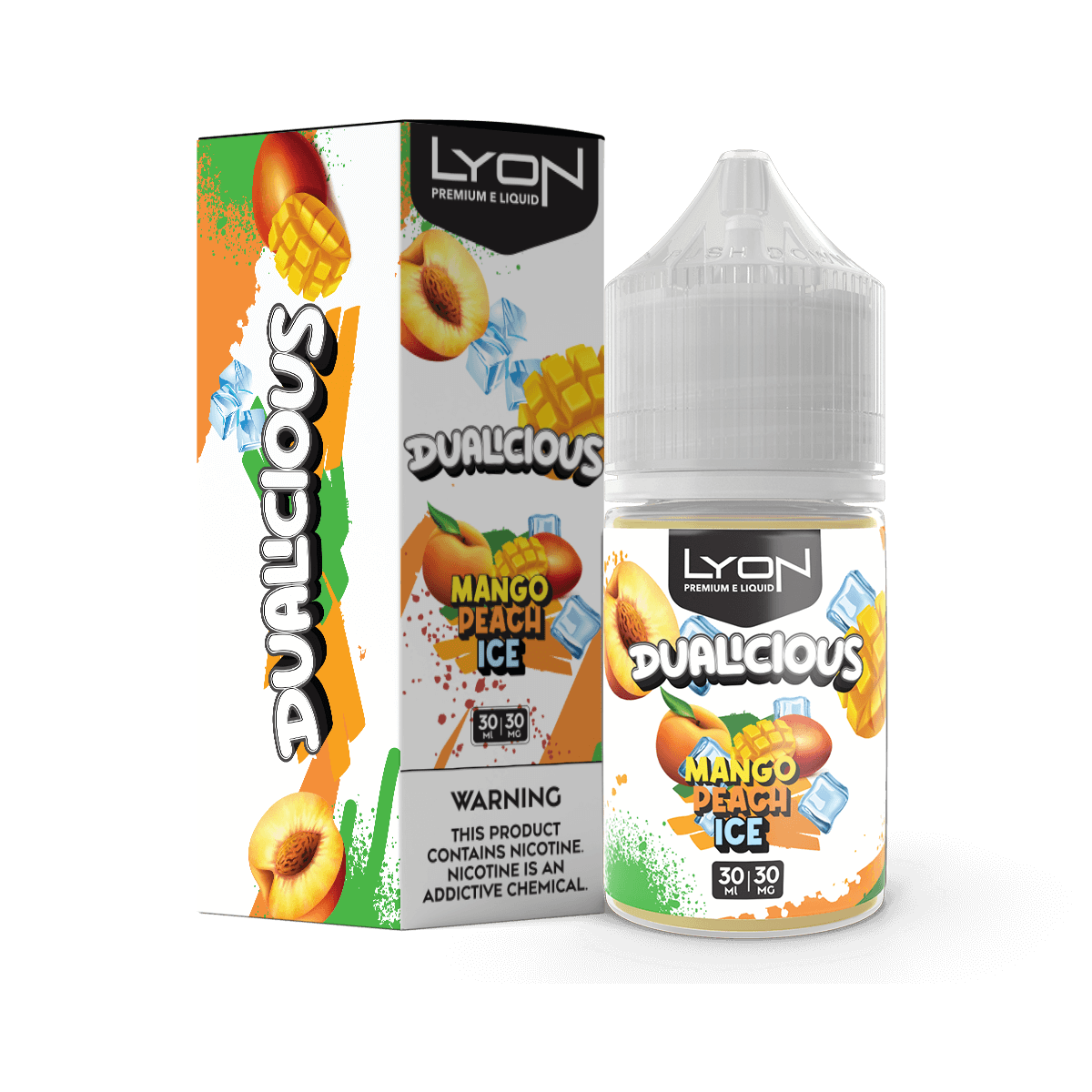 LYON DUALICIOUS MANGO PEACH 30ML NIC SALT