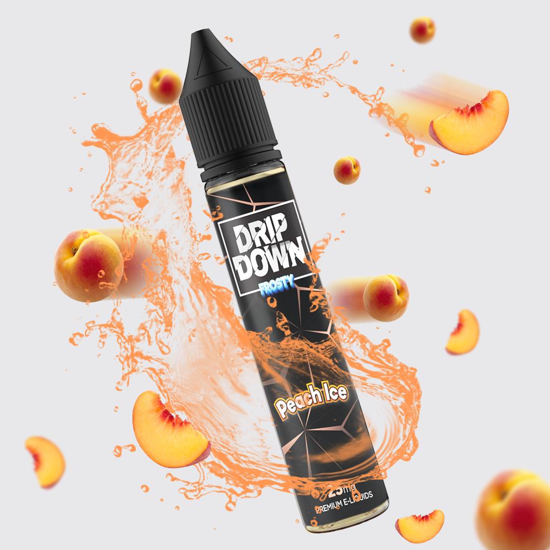 DRIP DOWN PEACH ICE NIC SALT