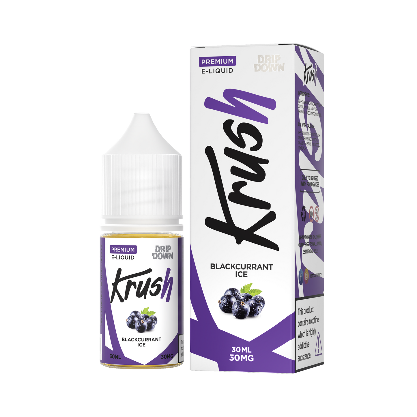 KRUSH BY DRIP DOWN BLACKCURRANT ICE 30ML