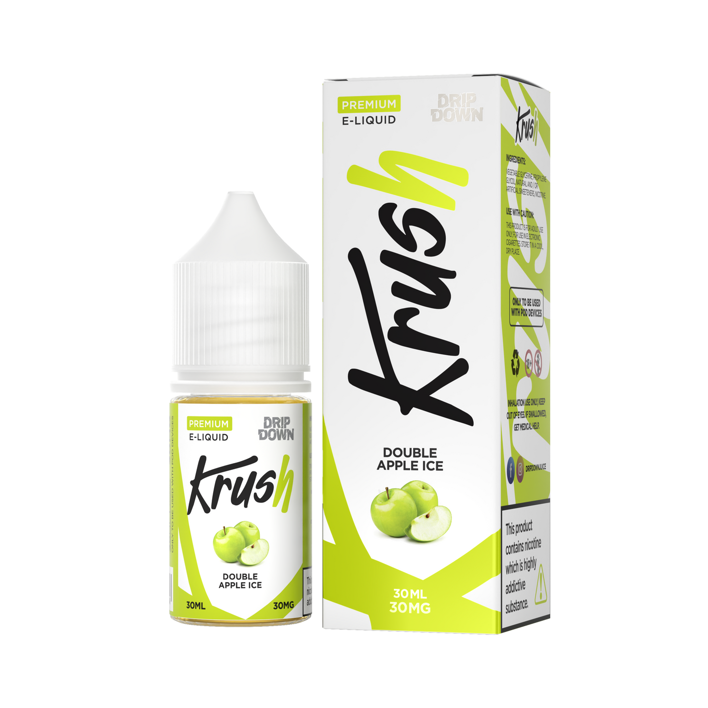 KRUSH BY DRIP DOWN DOUBLE APPLE ICE 30ML