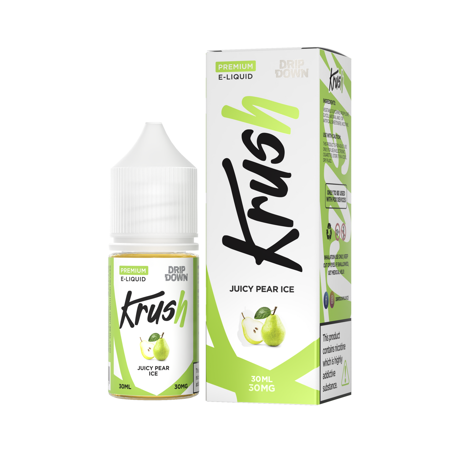 KRUSH BY DRIP DOWN JUICY PEAR ICE 30ML