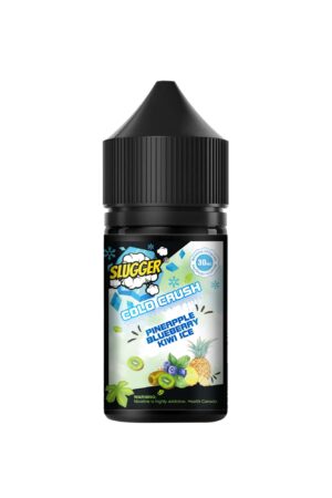 SLUGGER COLD CRUSH SERIES PINEAPPLE KIWI BLUEBERRY ICE 30ML NIC SALT