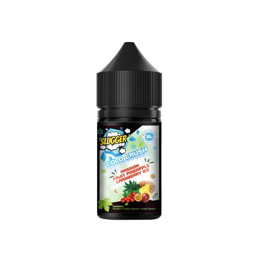SLUGGER COLD CRUSH SERIES PASSIONFRUIT PINEAPPLE CRANBERRY 30ML NIC SALT