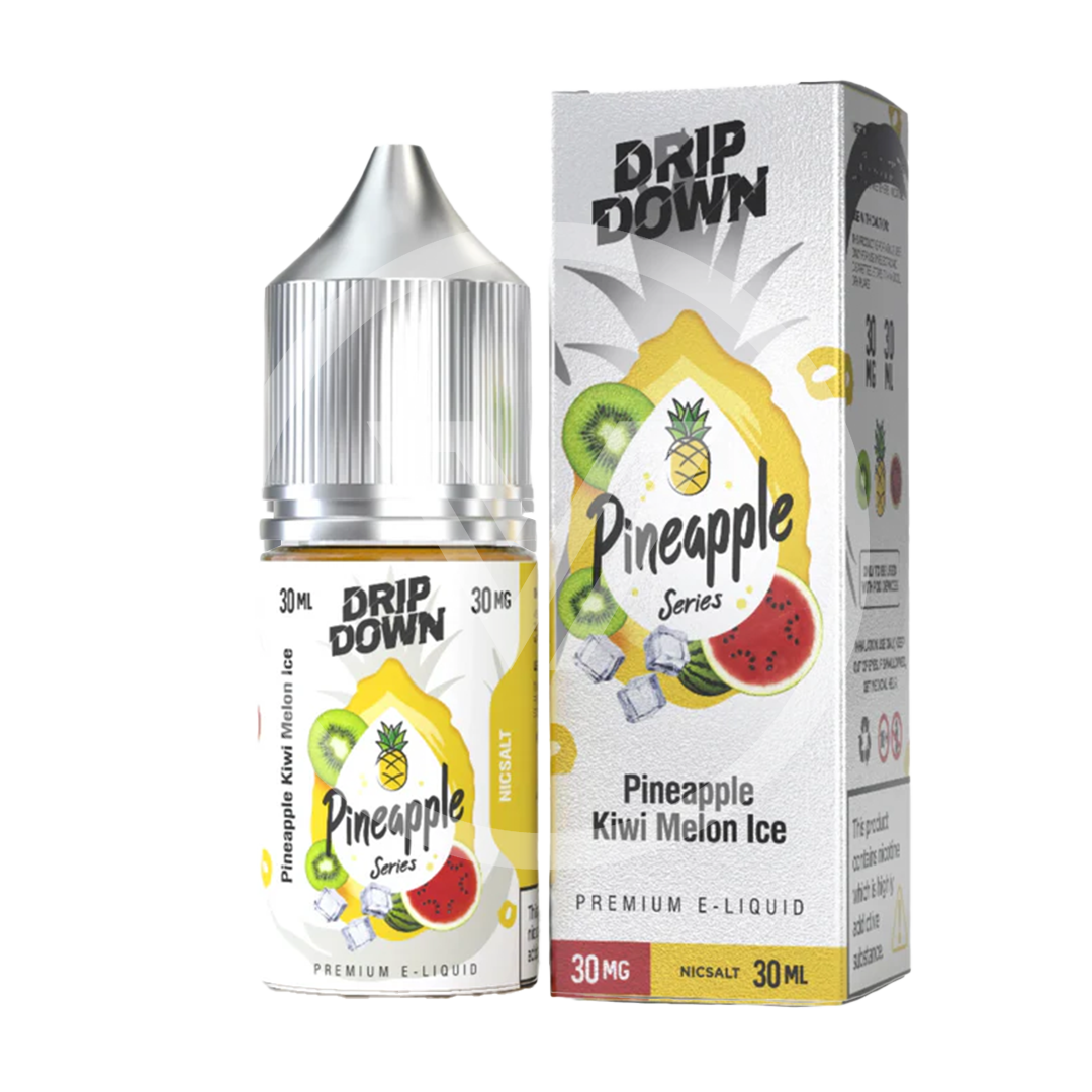 DRIP DOWN PINEAPPLE KIWI MELON ICE 30ML NIC SALT