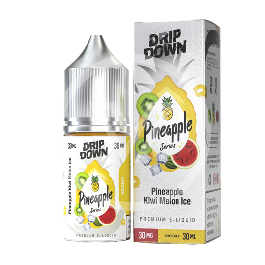 DRIP DOWN PINEAPPLE KIWI MELON ICE 30ML NIC SALT