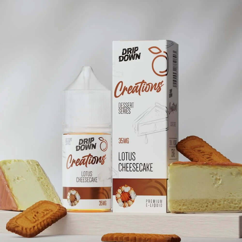 DRIP DOWN CREATIONS LOTUS CHEESECAKE 30ML NIC SALT