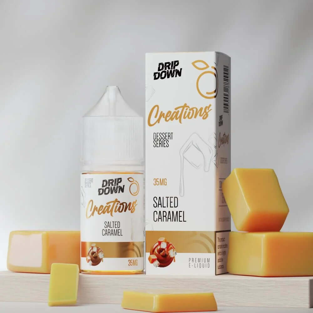 DRIP DOWN CREATIONS SALTED CARAMEL 30ML NIC SALT