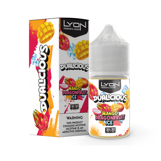 LYON DUALICIOUS MANGO DRAGONFRUIT 30ML NIC SALT