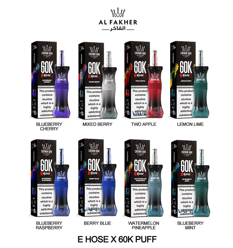 Al Fakher Vape Hose X 60K Puffs Disposable Collection