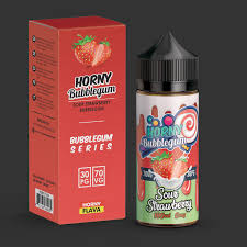 HORNY BUBBLEGUM SOUR STRAWBERRY BUBBLEGUM 120ML