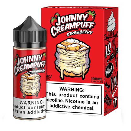 Johnny Creampuff Strawberry 100ml in Karachi | vapes Shop in Karachi e cigarettes online store Karachi - Dark Cloud Vapors