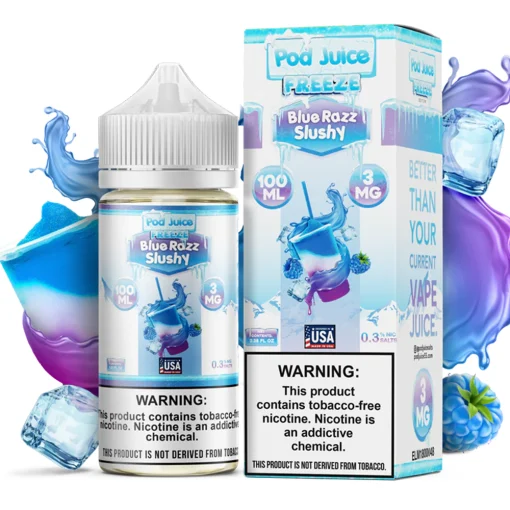 POD JUICE BLUE RAZZ SLUSHY 100ML