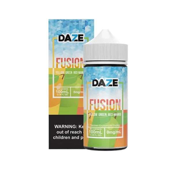 Daze Fusion Yellow Green Red Mango Ice 100ml in Karachi | vapes Shop in Karachi e cigarettes online store Karachi - Dark Cloud Vapors