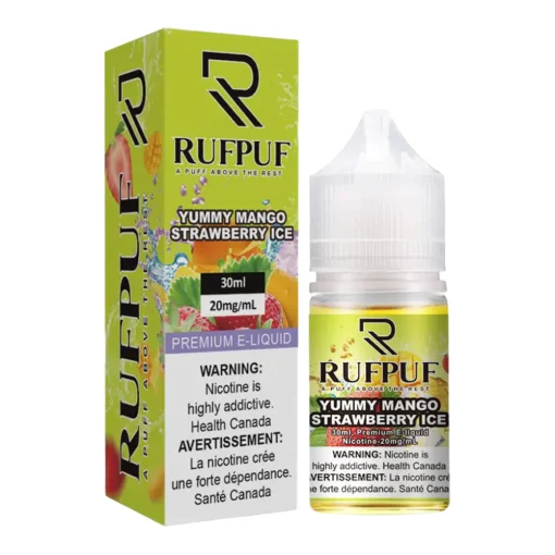 RUFPUF YUMMY MANGO STRAWBERRY ICE SALT NICOTINE 30ML