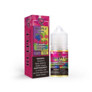 RUFPUF EXOTIC BLUEBERRY RASPBERRY GUAVA ICE 30ML SALT NICTOINE