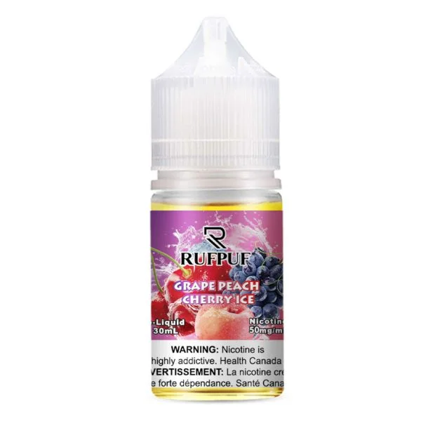 RUFPUF GRAPE PEACH CHERRY ICE 30ML SALT NICOTINE