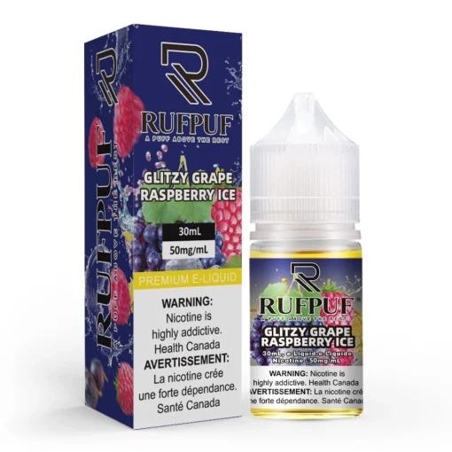 RUFPUF GLIZTY GRAPE RASPBERRY ICE 30ML NIC SALT